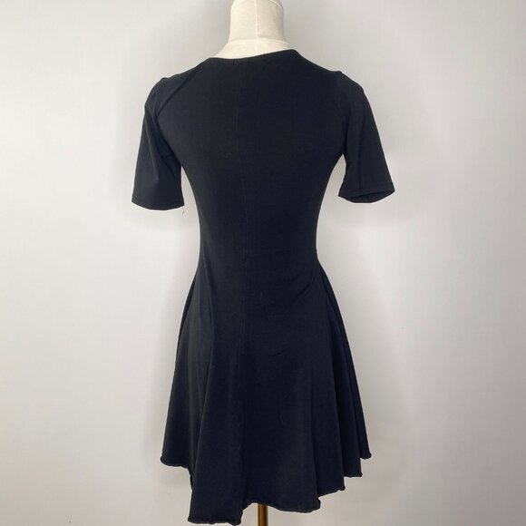 Current Mood Dollskill Black Lace-up Dress - goth - Picture 4 of 6